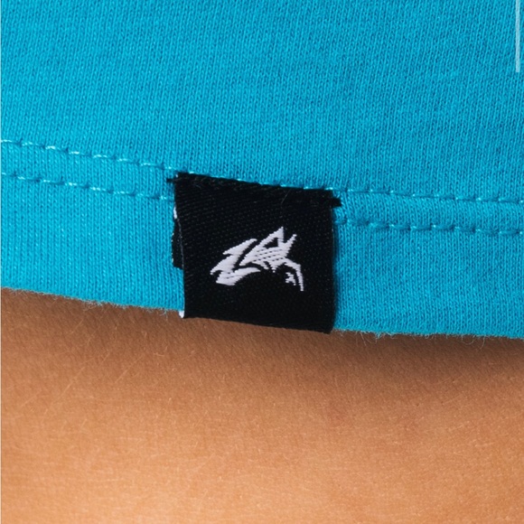 NWT ALPHALETE OT Muscle Work Out Crop Tank size SMALL Neptune blue - Picture 5 of 8